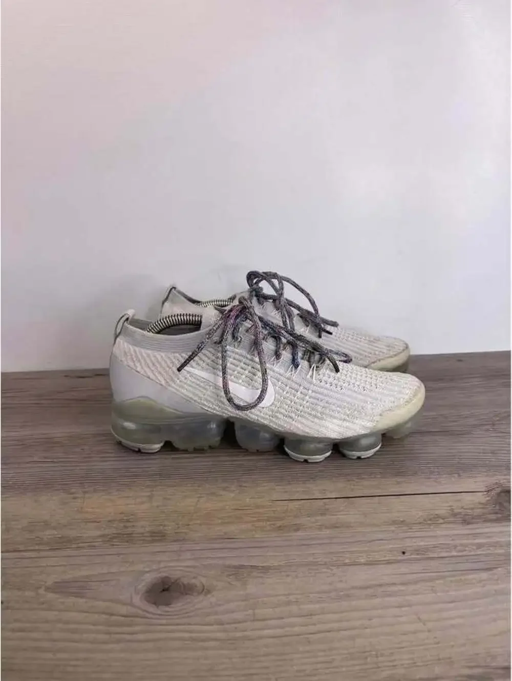 Nike Air VaporMax Flyknit 3 Pure Platinum White Shoes AJ6900-102 Size 6.5